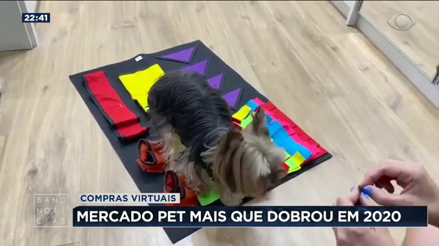 Venda virtual de produtos para pets dobrou na pandemia Reprodução TV