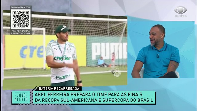 Jogo Aberto comenta sobre Abel Ferreira e lesão de Gabriel Menino Reprodução TV