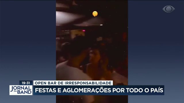 Irresponsabilidade em SC: teve festa até atrás de base do Samu Reprodução TV