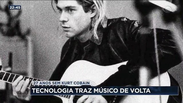 27 anos sem Kurt Cobain: tecnologia traz músico de volta Reprodução TV