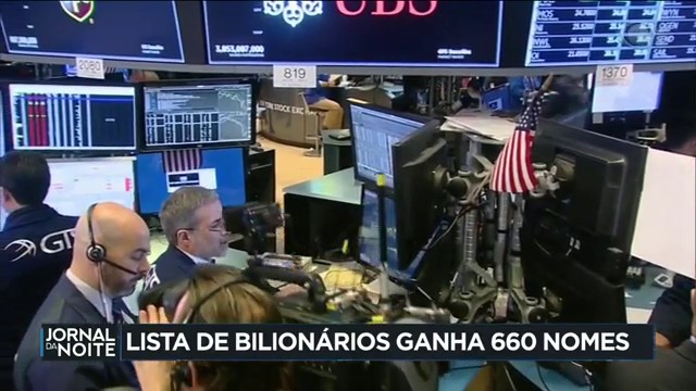 Lista de bilionários ganha 660 nomes Reprodução TV