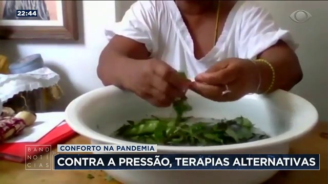 Conforto na pandemia: contra a pressão, terapias alternativas crescem Reprodução TV