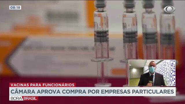 Câmara aprova compra de vacinas por empresas privadas Reprodução TV