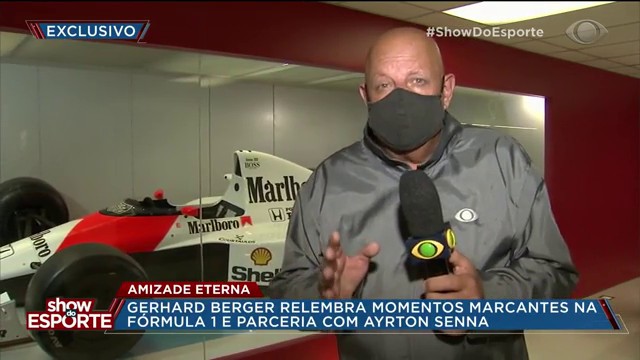 Exclusiva com Gerhard Berger, grande amigo de Ayrton Senna Reprodução TV