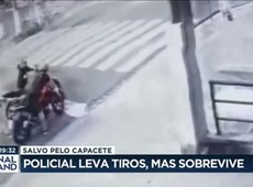 Policial leva tiros e mas sobrevive