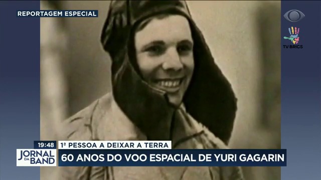 1ª pessoa a deixar a Terra: 60 anos do voo espacial de Yuri Gagarin  Reprodução TV