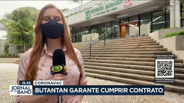 Entrega da Coronavac: Butantan garante que vai cumprir contrato Reprodução TV