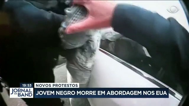 Outro jovem negro morre em abordagem policial nos EUA Reprodução TV