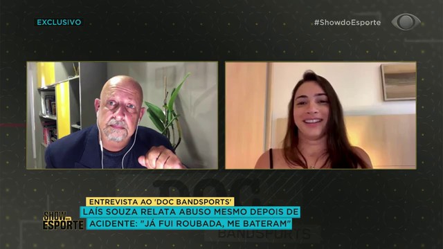 LAÍS SOUZA, EX GINASTA, CONTA QUE SOFRE ABUSO MESMO APÓS ACIDENTE Reprodução TV