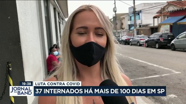 37 pacientes de Covid internados há mais de 100 dias em SP Reprodução TV