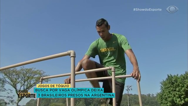 BUSCA POR VAGA OLÍMPICA DEIXA ATLETAS BRASILEIROS PRESOS NA ARGENTINA Reprodução TV