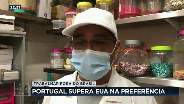 Portugal é destino preferido para trabalhar fora do Brasil Reprodução TV