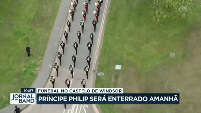 Funeral em Windsor: Príncipe Philip será enterrado neste sábado Reprodução TV