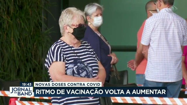 Ritmo da vacinação volta a aumentar Reprodução TV