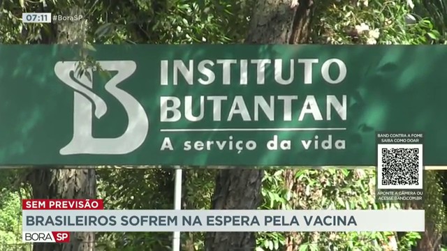 Brasileiros sofrem na espera pela vacina Reprodução TV