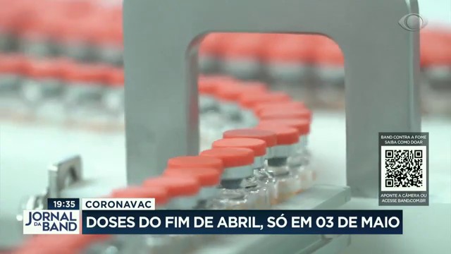 Butantan recebe matéria-prima da Coronavac Reprodução TV