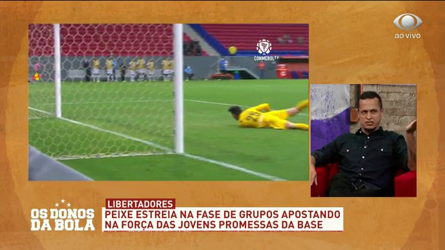 SANTOS PODE APROVEITAR O RITMO DE JÁ TER JOGADO A PRÉ LIBERTADORES??? Reprodução TV