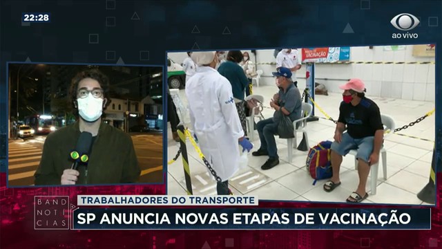 SP anuncia novas etapas de vacinação após idosos Reprodução TV