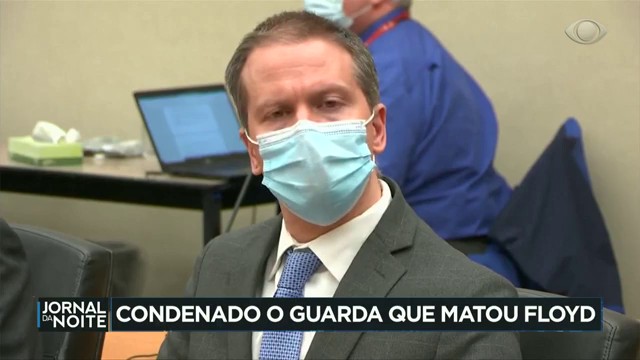 Policial que assassinou George Floyd é condenado nos EUA Reprodução TV