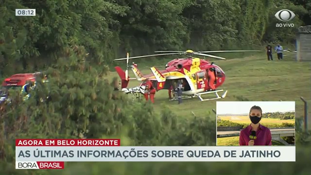 Acidente com jatinho deixa um morto e dois feridos em Minas Gerais Reprodução TV