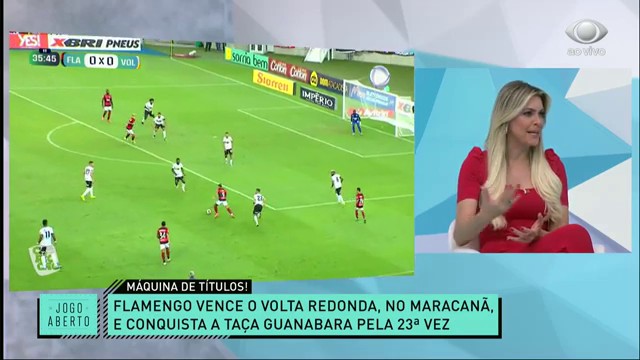 Mais uma taça! Jogo Aberto fala do título da Taça Guanabara do Mengão Reprodução TV