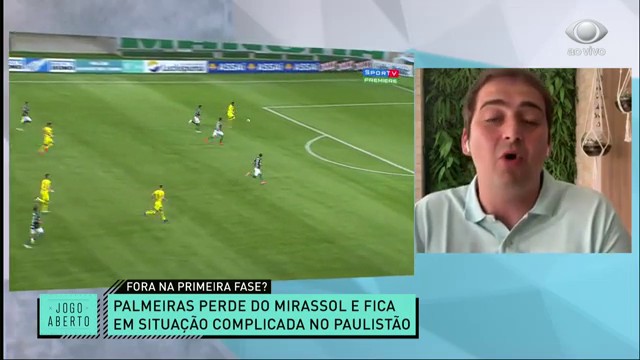 Comentaristas debatem a pressão no Palmeiras e sobra para o Denílson Reprodução TV