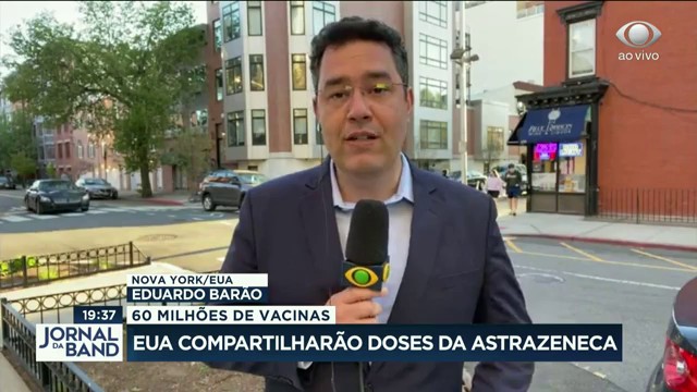 EUA vão compartilhar 60 milhões de doses da AstraZeneca Reprodução TV