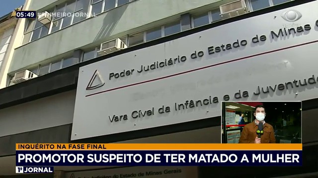 Promotor acusado de matar a esposa presta depoimento Reprodução TV