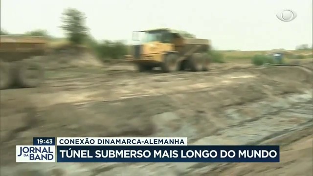 Túnel submerso mais longo do mundo vai ligar Dinamarca a Alemanha Reprodução TV