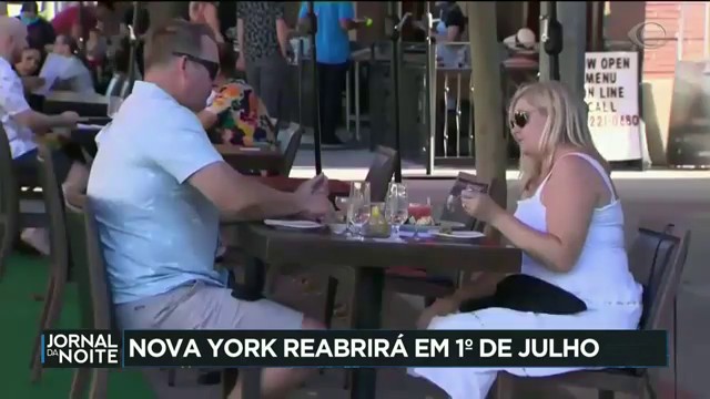 Nova York se prepara reabrir totalmente em 1º de julho Reprodução TV