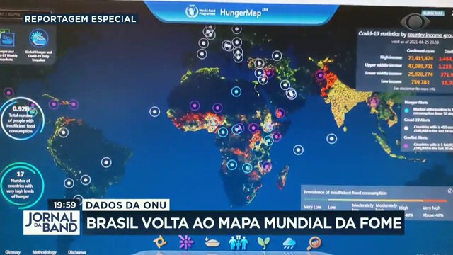 Fome no Brasil: país volta ao mapa mundial da fome Reprodução TV