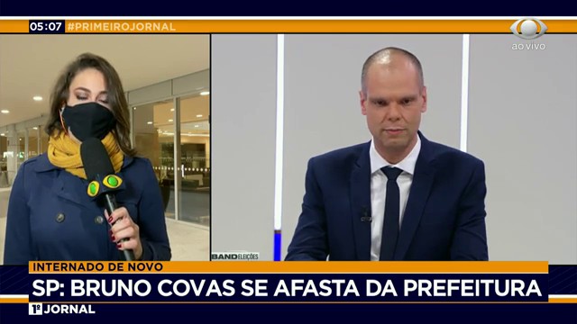 Bruno Covas se afasta da Prefeitura de São Paulo Reprodução TV