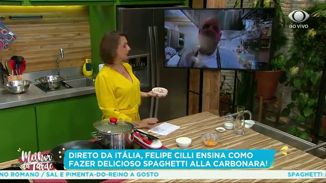 Spaghetti alla carbonara: Felipe Cilli ensina receita autêntica da Itália