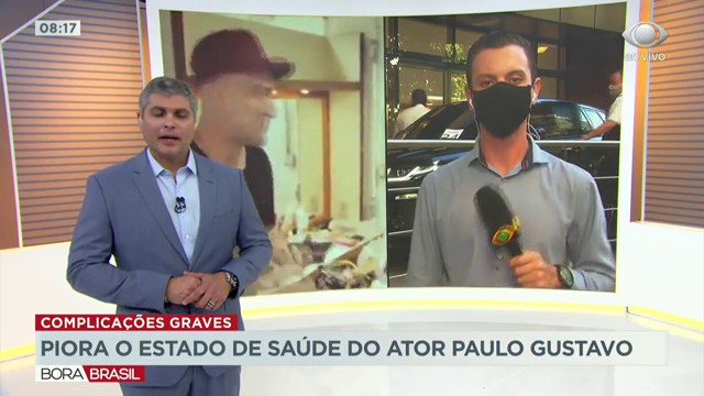 Estado de saúde do ator Paulo Gustavo piora Reprodução TV