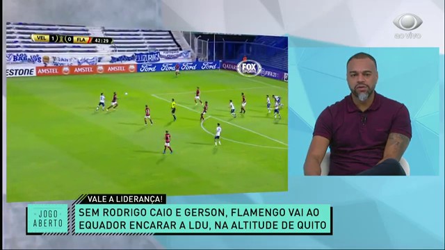 Jogo Aberto debate o confronto entre LDU e Flamengo pela Libertadores Reprodução TV