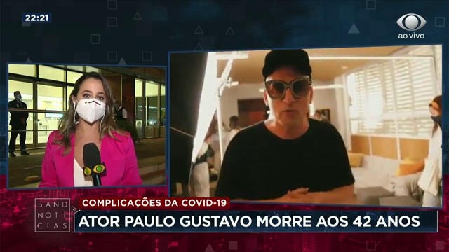 Ator Paulo Gustavo morre aos 42 anos após complicações da Covid Reprodução TV