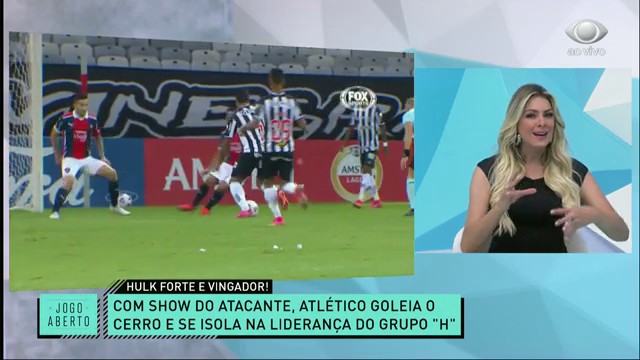 Hulk esmaga! Jogo Aberto debate a vitória do Galo na Libertadores Reprodução TV