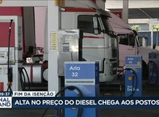 Com fim da isenção de impostos, diesel fica mais caro