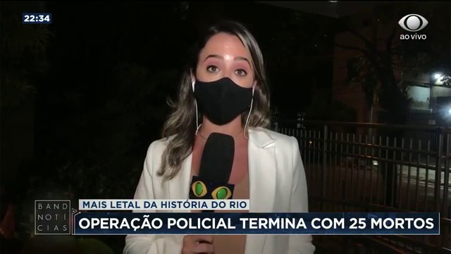   Operação policial termina com 25 mortos no Rio  Reprodução TV