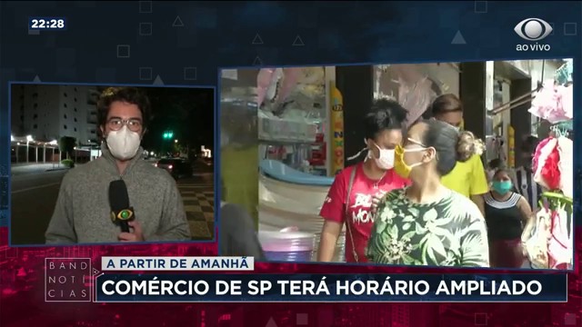 Comércio de SP terá horário ampliado  Reprodução TV