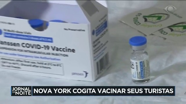 Nova York cogita oferecer vacina para quem visitar a cidade Reprodução TV