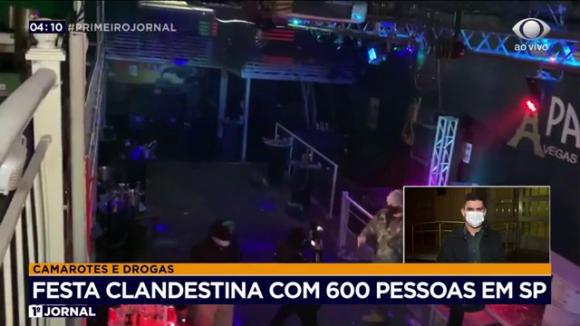 GATE acaba com festa clandestina de 600 pessoas em Osasco Reprodução TV