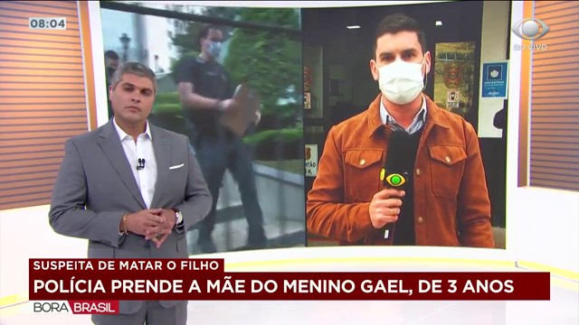 Polícia prende a mãe do menino Gael em São Paulo Reprodução TV