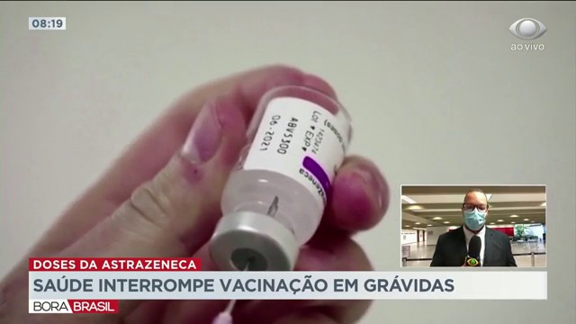 Ministério da Saúde interrompe vacinação em grávidas Reprodução TV