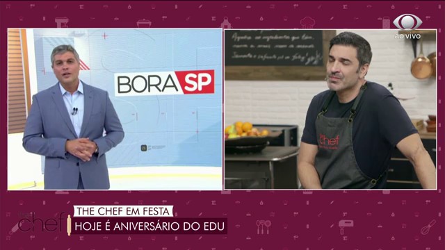 Edu recebe linda homenagem no seu aniversário e se emociona  Reprodução TV