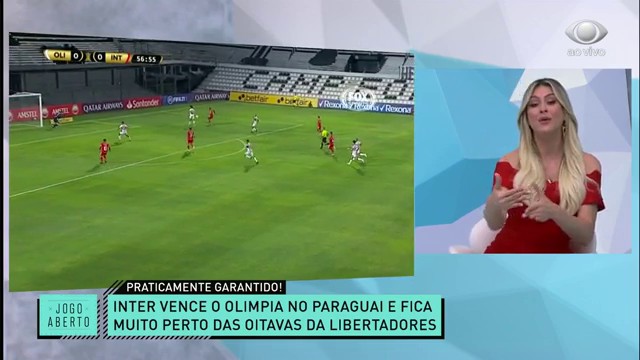 Jogo Aberto discute a vitória do Internacional na Libertadores Reprodução TV