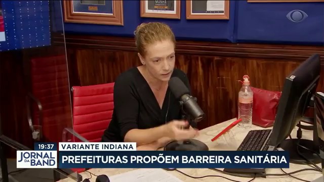 Variante indiana: Prefeituras propõem barreiras sanitárias Reprodução TV