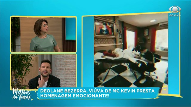 Viúva de Mc Kevin faz homenagem emocionante ao marido Reprodução TV