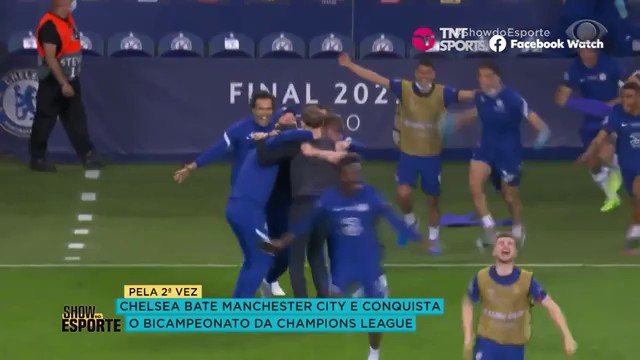 CHELSEA CONQUISTA O BICAMPEONATO DA CHAMPIONS LEAGUE Reprodução TV