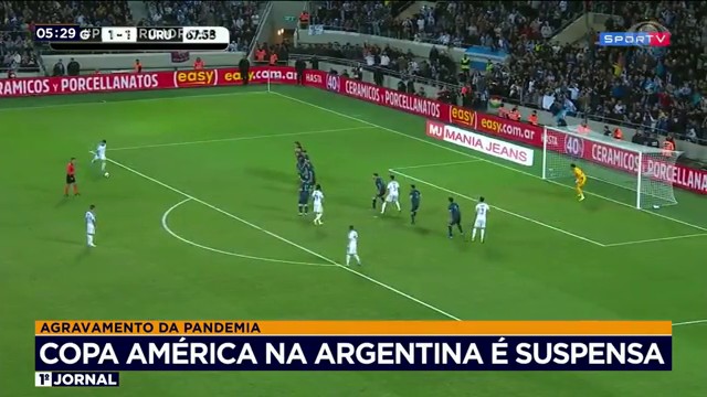 Copa América é suspensa na Argentina 
